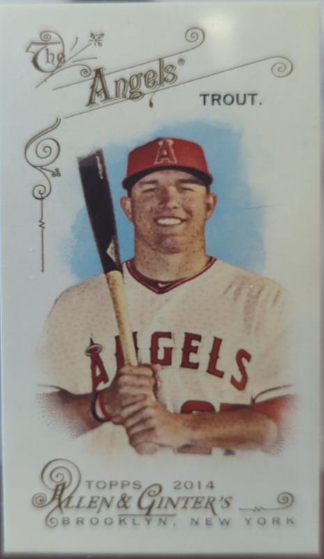 Mike Trout [Mini Flag Back No Number]