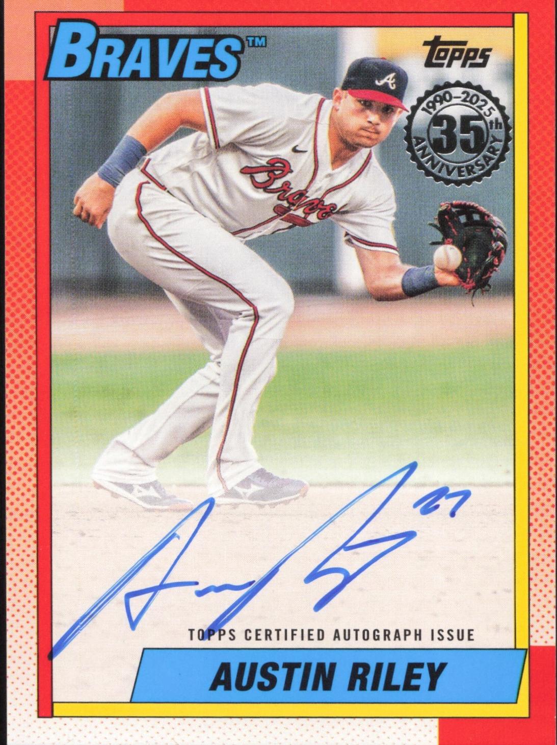 Austin Riley #90AU-ARI Prices | 2025 Topps 1990 Autograph | Baseball Cards