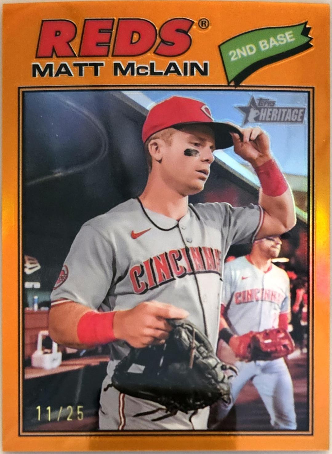 Matt McLain [Orange Bordered Chrome] #252