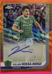 Kalani Kossa-Rienzi [Orange Wave] #CA-KR Soccer Cards 2025 Topps Chrome MLS Autograph Prices