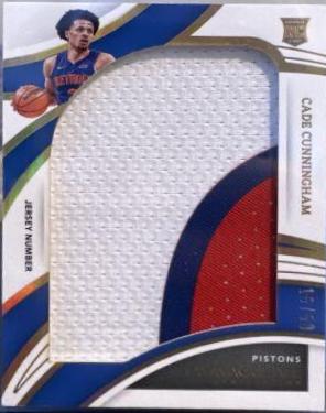 Cade Cunningham [Patch Autograph Jersey Number] #122