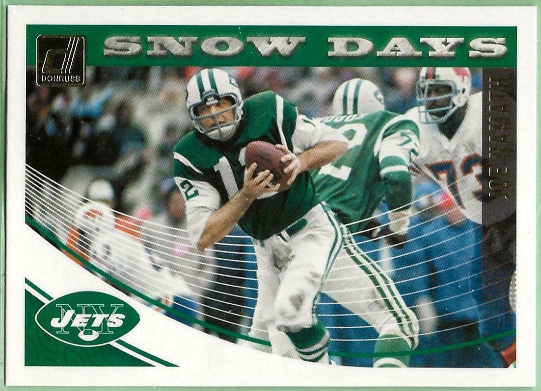 Joe Namath #SD-2 Football Cards 2018 Donruss Snow Days