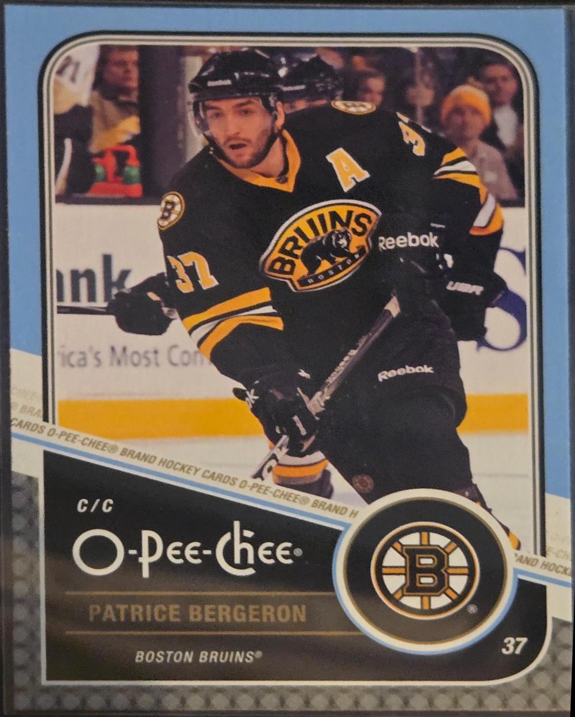 Patrice Bergeron #370 Hockey Cards 2012 O-Pee-Chee