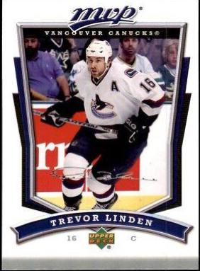 Trevor Linden #72 Hockey Cards 2007 Upper Deck MVP