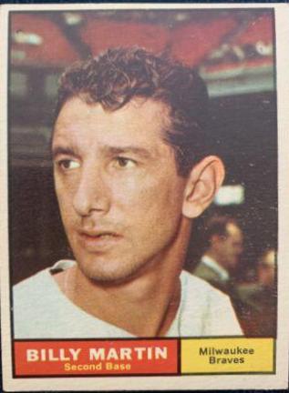 Billy Martin #89 Baseball Cards 1961 Topps