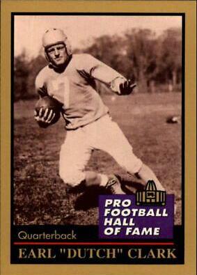 Dutch Clark #28 Football Cards 1991 Enor Pro HOF