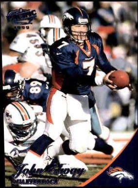 John Elway #3 Football Cards 1999 Pacific