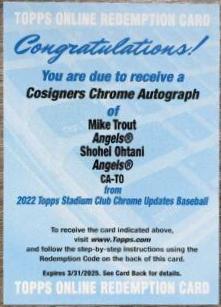 Mike Trout, Shohei Ohtani