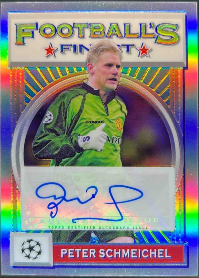 Peter Schmeichel #FA-PS 2021 Topps Finest Flashbacks UEFA 1993 Autograph