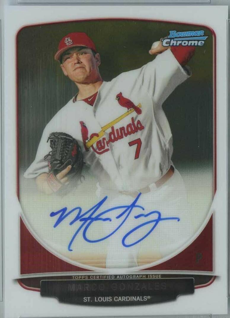 Marco Gonzales #BCAMG 2013 Bowman Chrome Draft Picks & Prospects Autographs Baseball