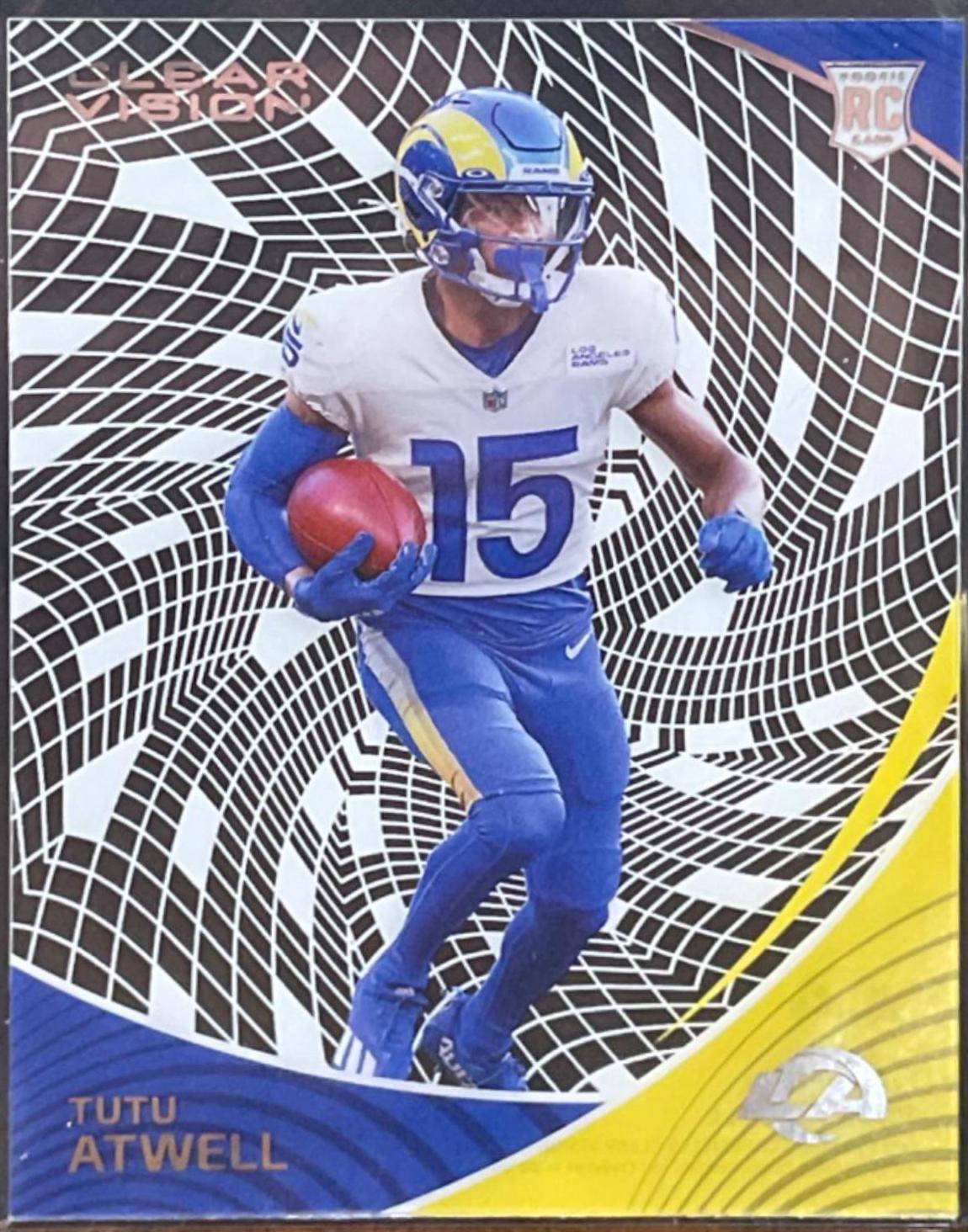 Tutu Atwell #CVR-22 Football Cards 2021 Panini Chronicles Clear Vision Rookies