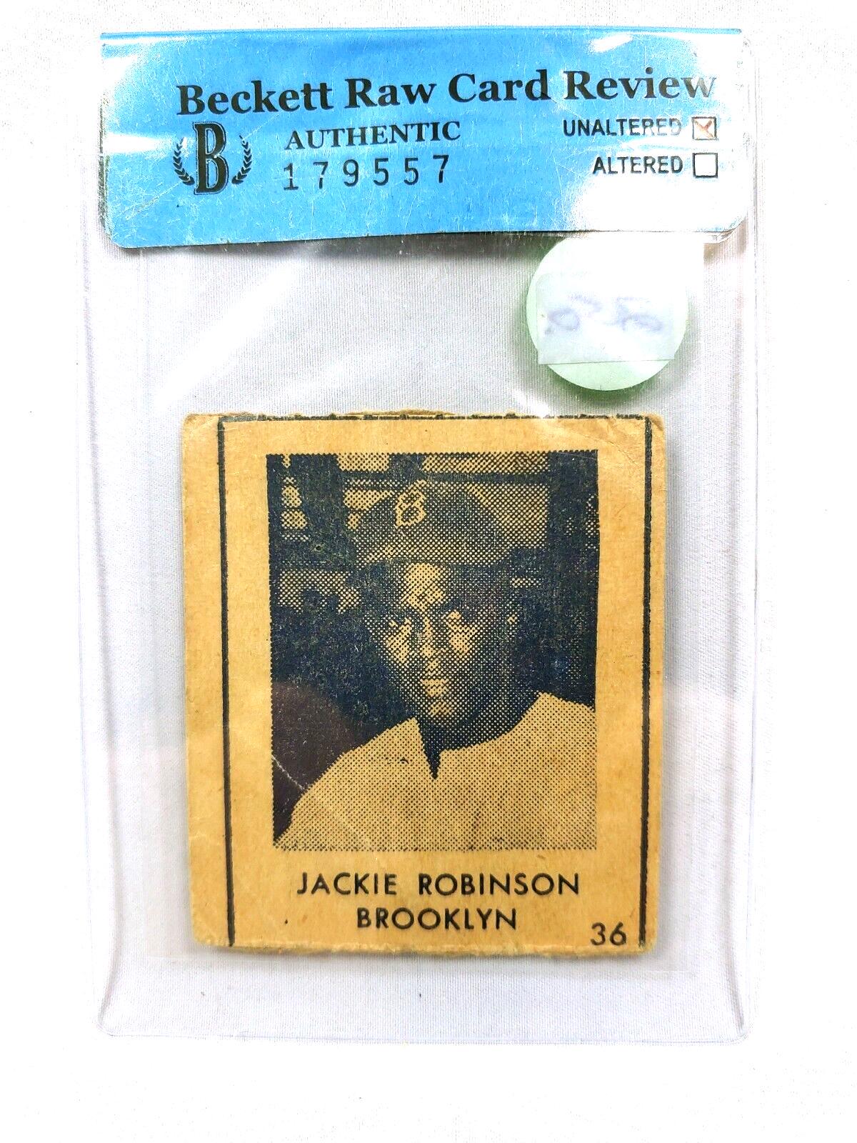Jackie Robinson #36 1948 R346 Blue Tint Baseball