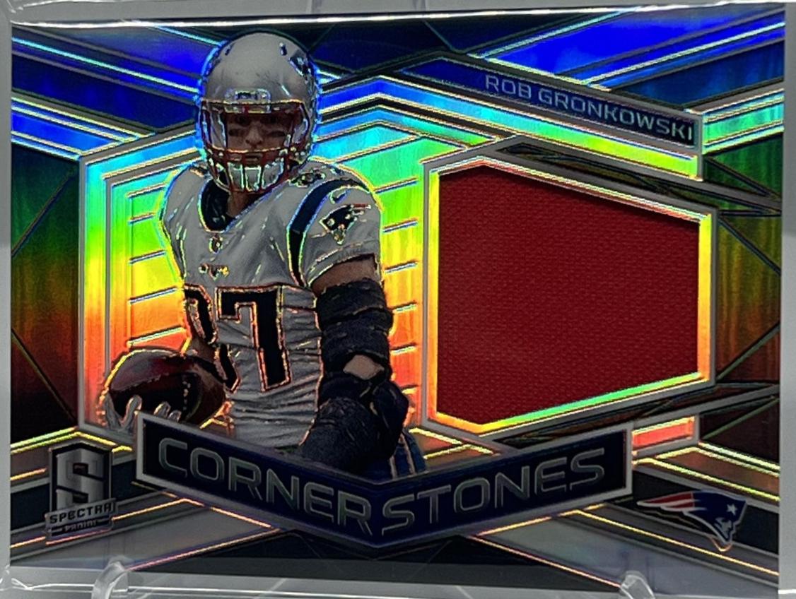 Rob Gronkowski #11 Football Cards 2018 Panini Spectra Cornerstone Materials