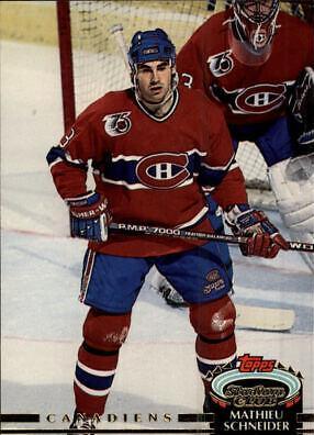 Mathieu Schneider #70 Hockey Cards 1992 Stadium Club