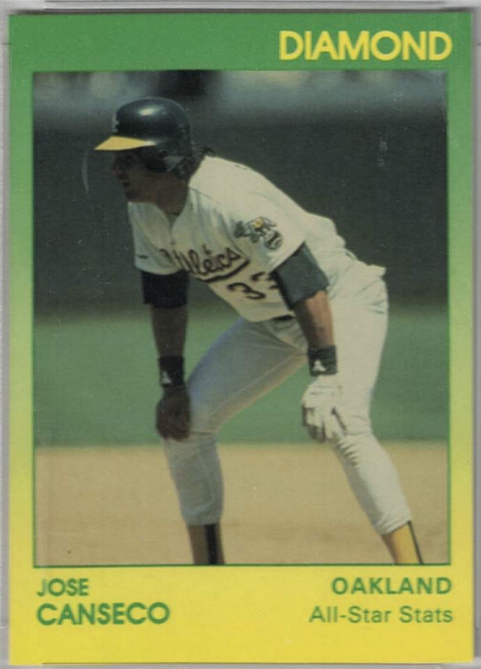 Jose Canseco #40 Baseball Cards 1991 Star Diamond Series