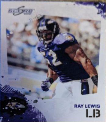 Ray Lewis #24 Football Cards 2010 Panini Score