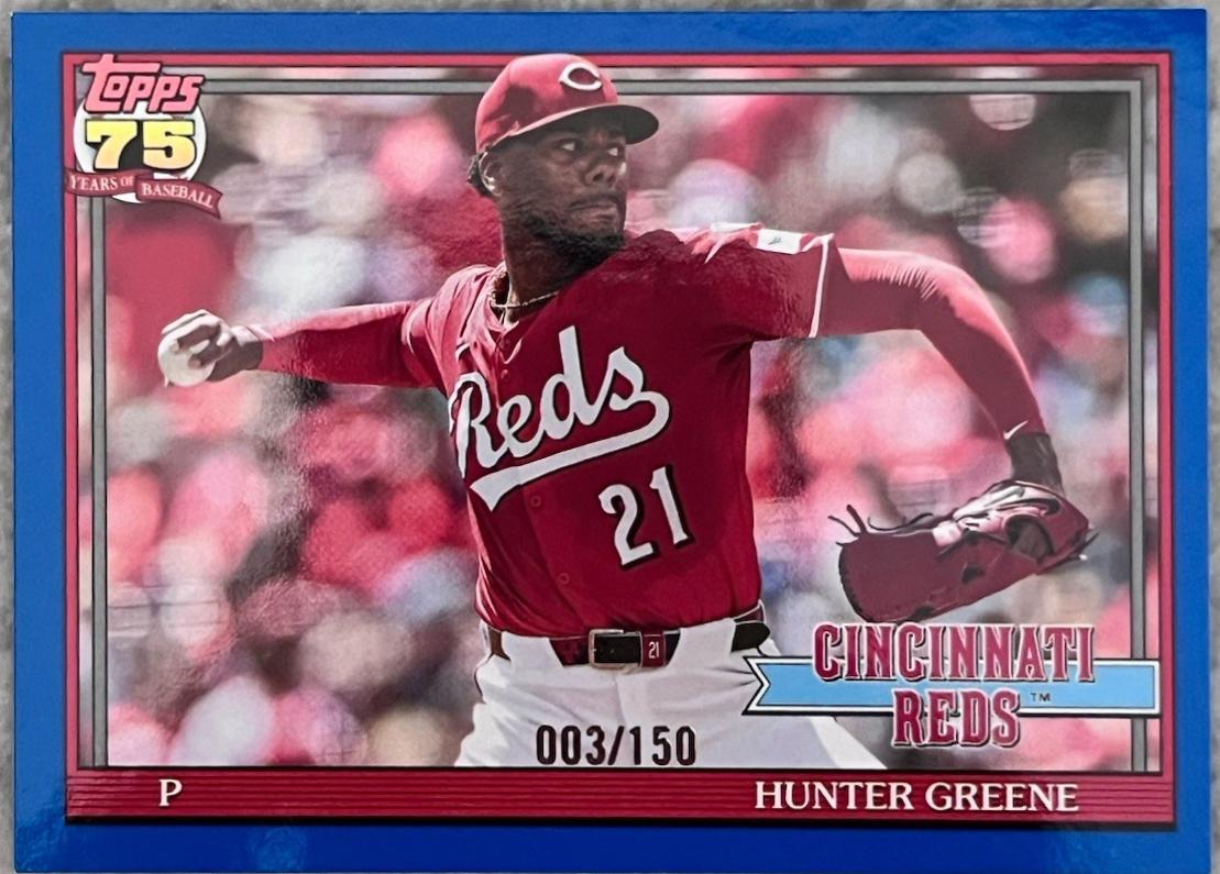 Hunter Greene [Blue] #91B2-47 Prices | 2026 Topps Series 2 1991