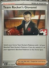 Team Rocket's Giovanni [Prize Pack] #174 Pokemon Destined Rivals Prices
