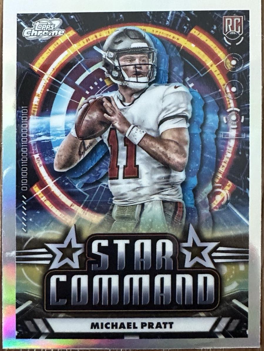 Michael Pratt #SC-9 Football Cards 2024 Topps Cosmic Chrome Star Command