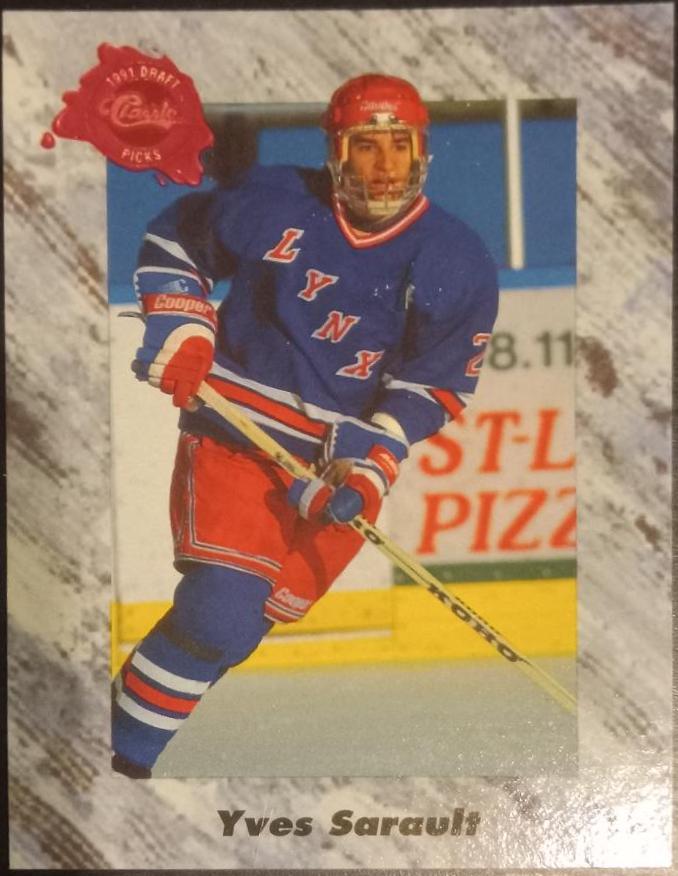 Yves Sarault #49 Hockey Cards 1991 Classic Draft Picks