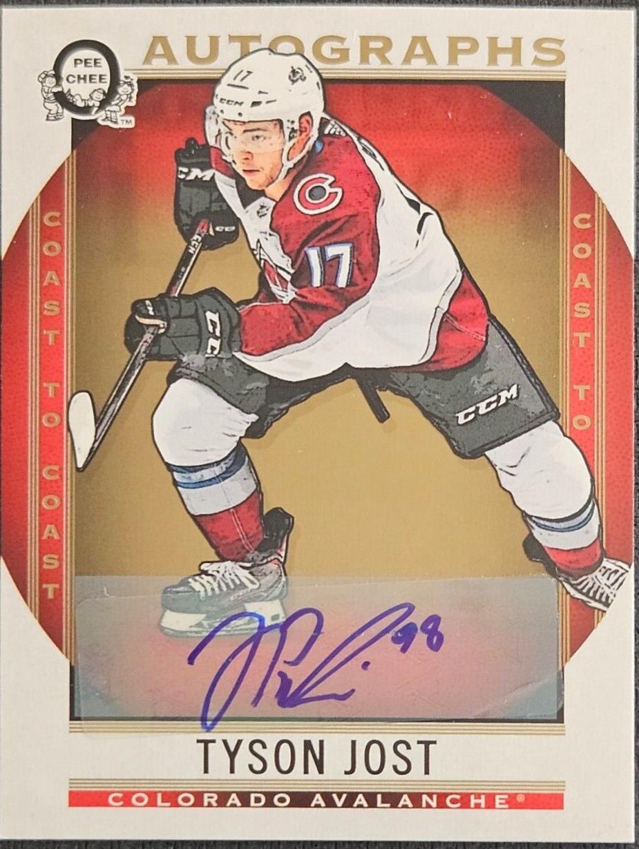 Tyson Jost #81 Hockey Cards 2018 O-Pee-Chee Coast-to-Coast Autographs