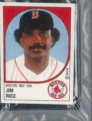 Jim Rice #33 Baseball Cards 1988 Panini Stickers