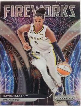 Satou Sabally #8 Basketball Cards 2022 Panini Prizm WNBA Fireworks