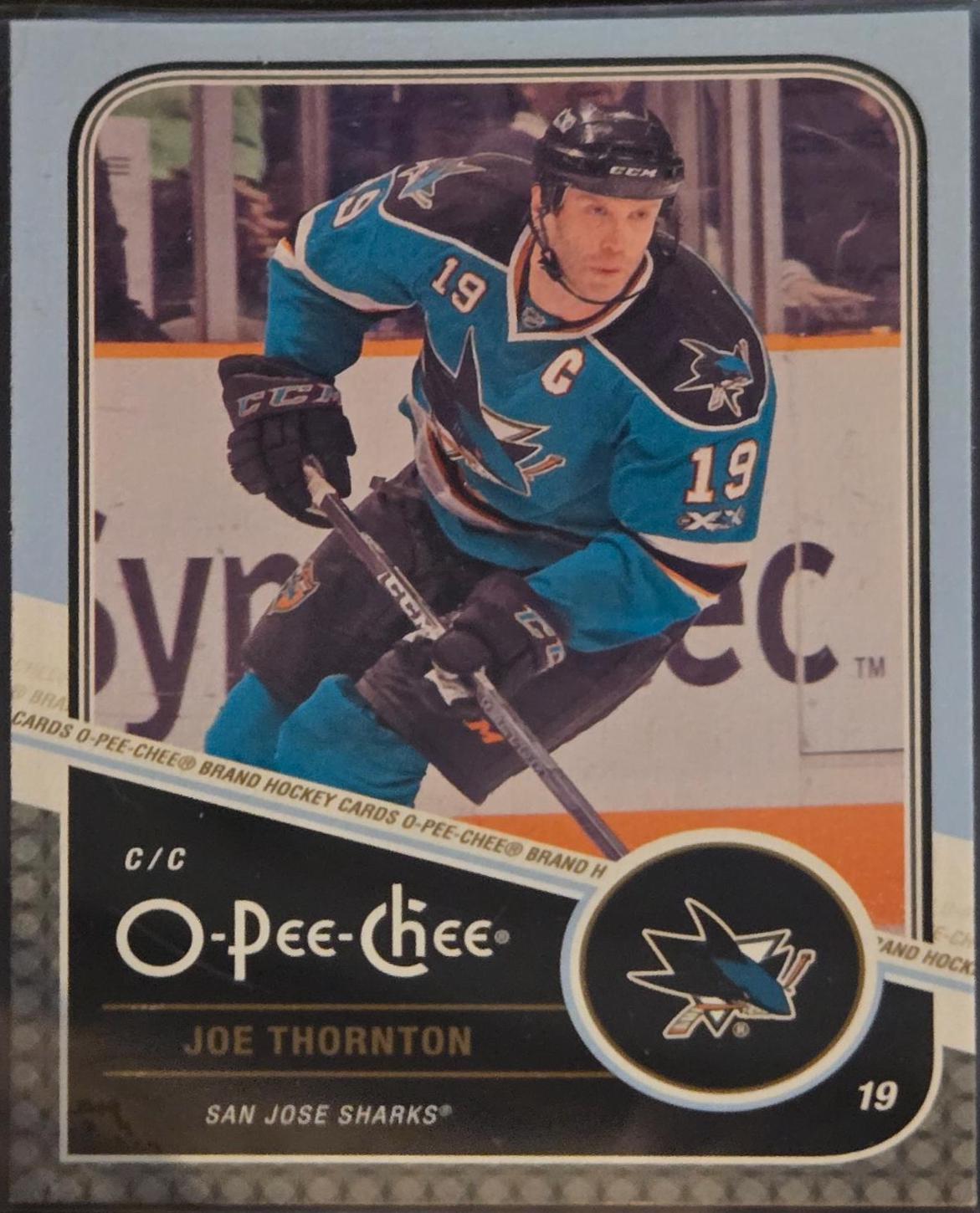 Joe Thornton #16 Hockey Cards 2012 O-Pee-Chee