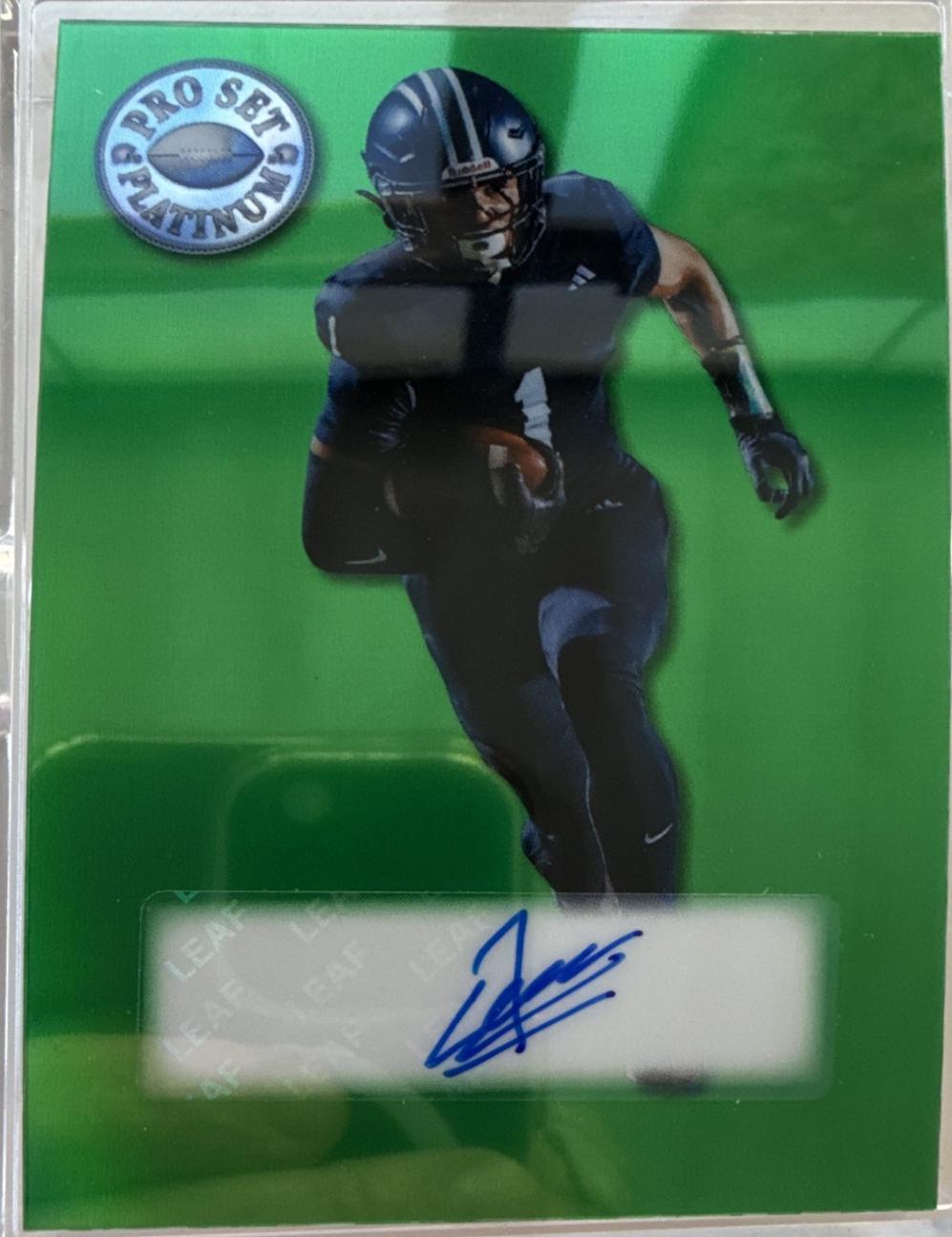 Jerome Myles #SP-JM1 2025 Leaf Pro Set Metal Platinum Autograph Football