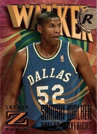 Samaki Walker #164 Basketball Cards 1996 Skybox Z Force