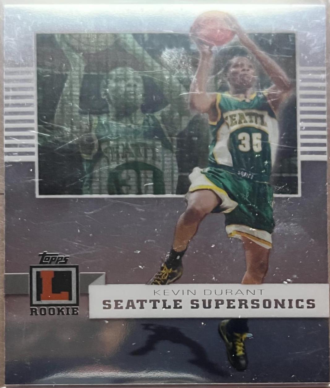 Kevin Durant #56 Basketball Cards 2007 Topps Letterman