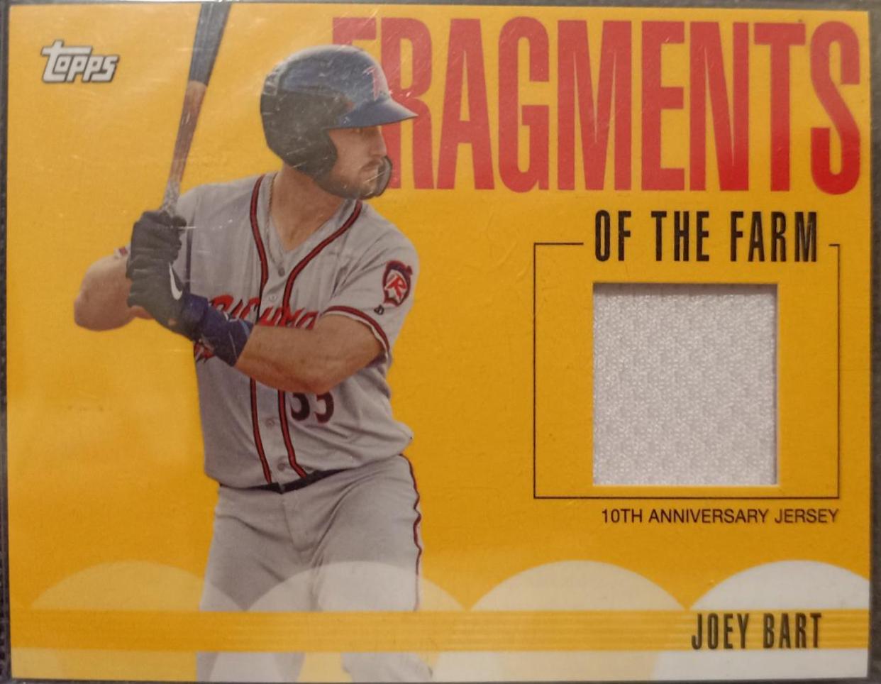Joey Bart #FF-JB Baseball Cards 2019 Topps Pro Debut Fragments of the Farm Relics