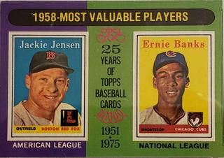 1958 MVP's: Jackie Jensen, Ernie Banks
