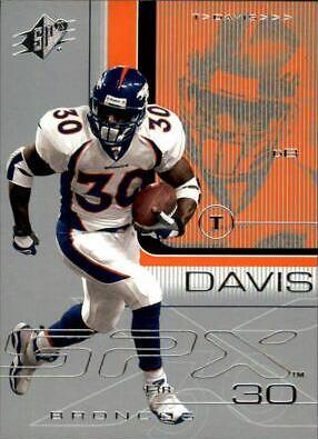 Terrell Davis #27 Football Cards 2001 Spx