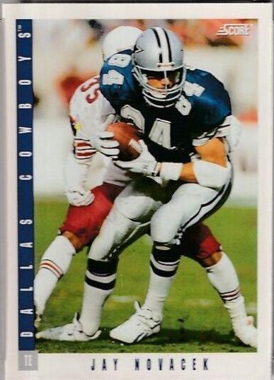 Jay Novacek #29 Football Cards 1993 Panini Score