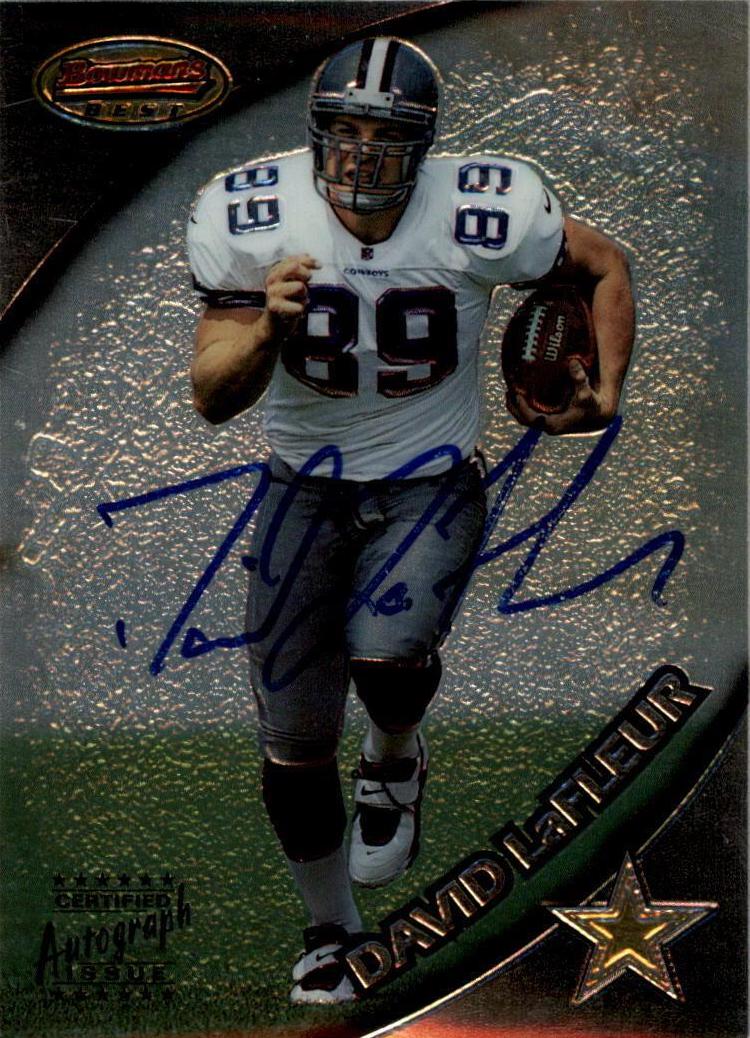 David LaFleur #114 Football Cards 1997 Bowman's Best Certified Autograph