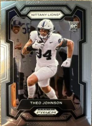 Theo Johnson #150 Football Cards 2024 Panini Prizm Draft Picks