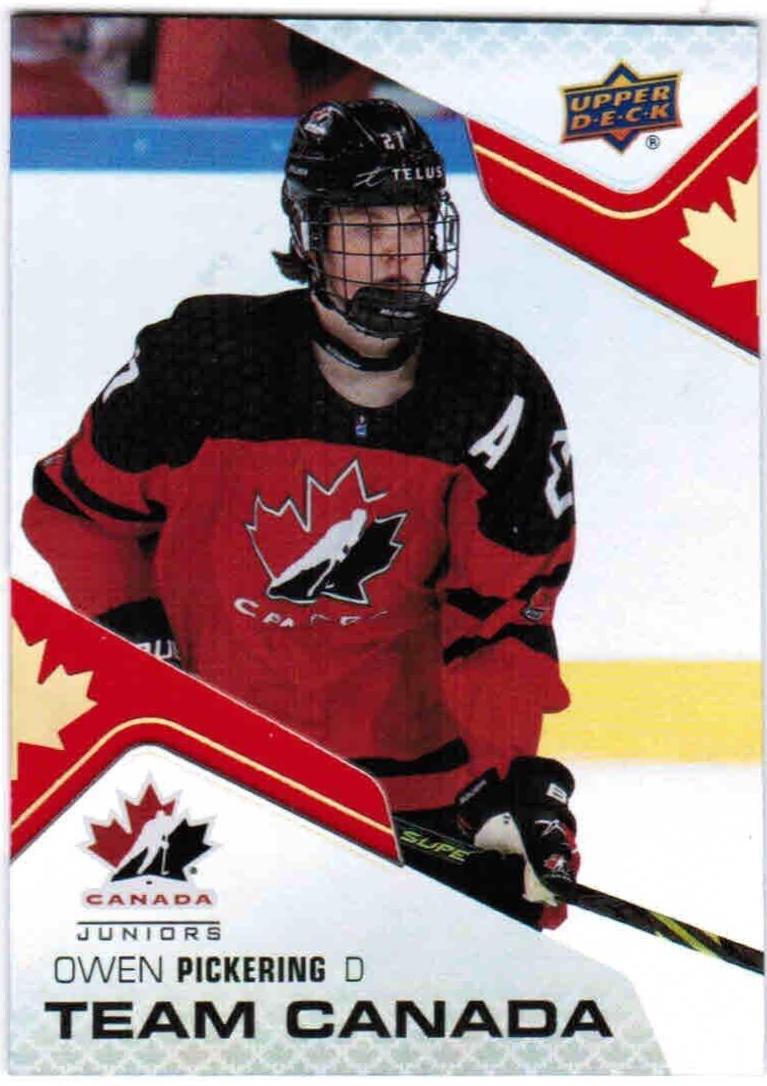 Owen Pickering #CA-16 Hockey Cards 2022 Upper Deck Team Canada Juniors Acetates