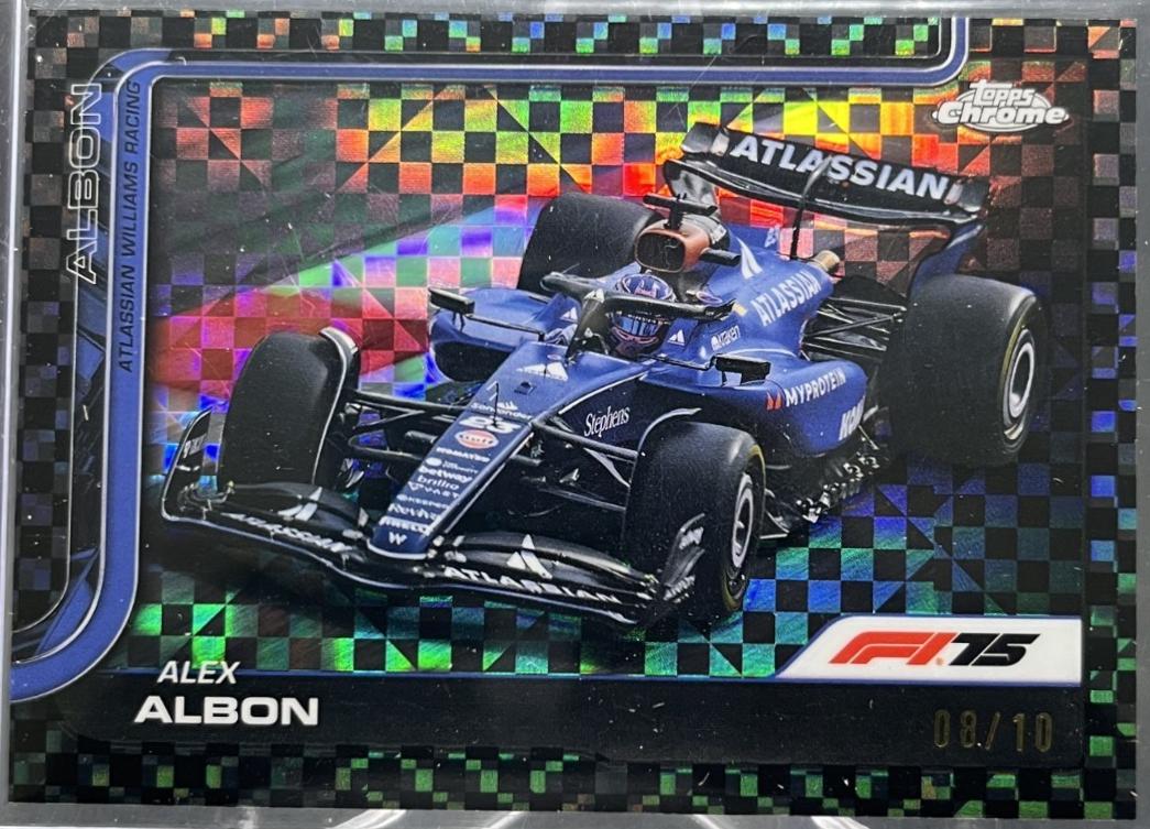 Alex Albon [Black Checker Flag Refractor] #89