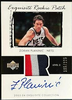 Zoran Planinic Autograph Patch