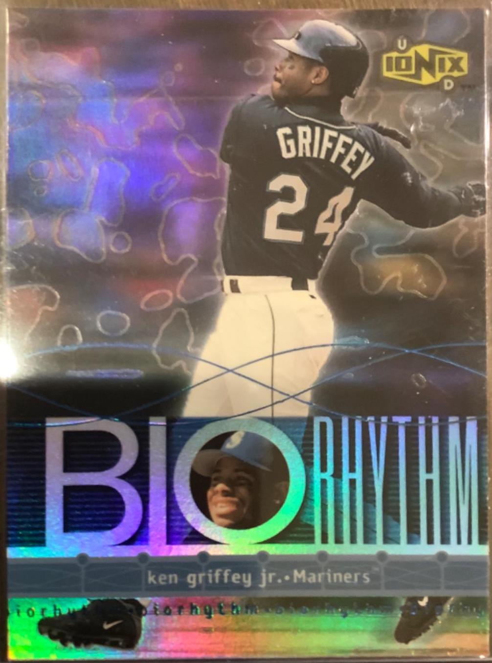 Ken Griffey Jr #B7 Baseball Cards 2000 Upper Deck Ionix Biorhythm