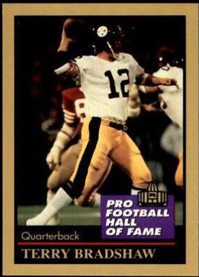 Terry Bradshaw #16 Football Cards 1991 Enor Pro HOF
