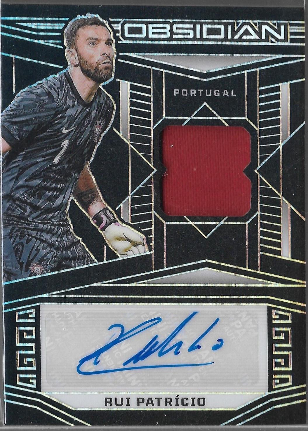 Rui Patricio #JA-RP Soccer Cards 2023 Panini Obsidian Jersey Autograph