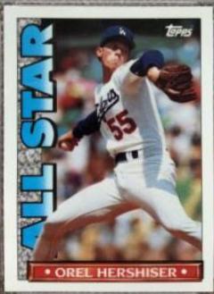 Orel Hershiser #46 Baseball Cards 1990 Topps TV All Stars