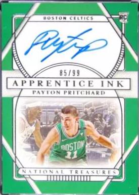 Payton Pritchard #PPR Basketball Cards 2020 Panini National Treasures Apprentice Ink