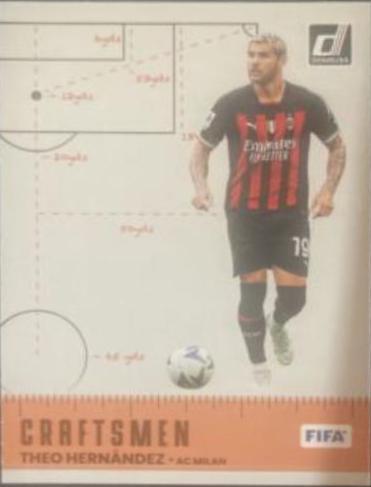 Theo Hernandez #1 Soccer Cards 2022 Panini Donruss Craftsmen