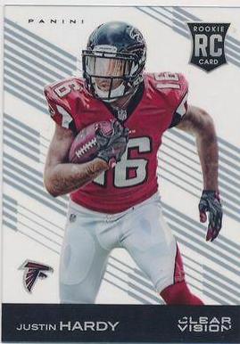 Justin Hardy #135 2015 Panini Clear Vision Football