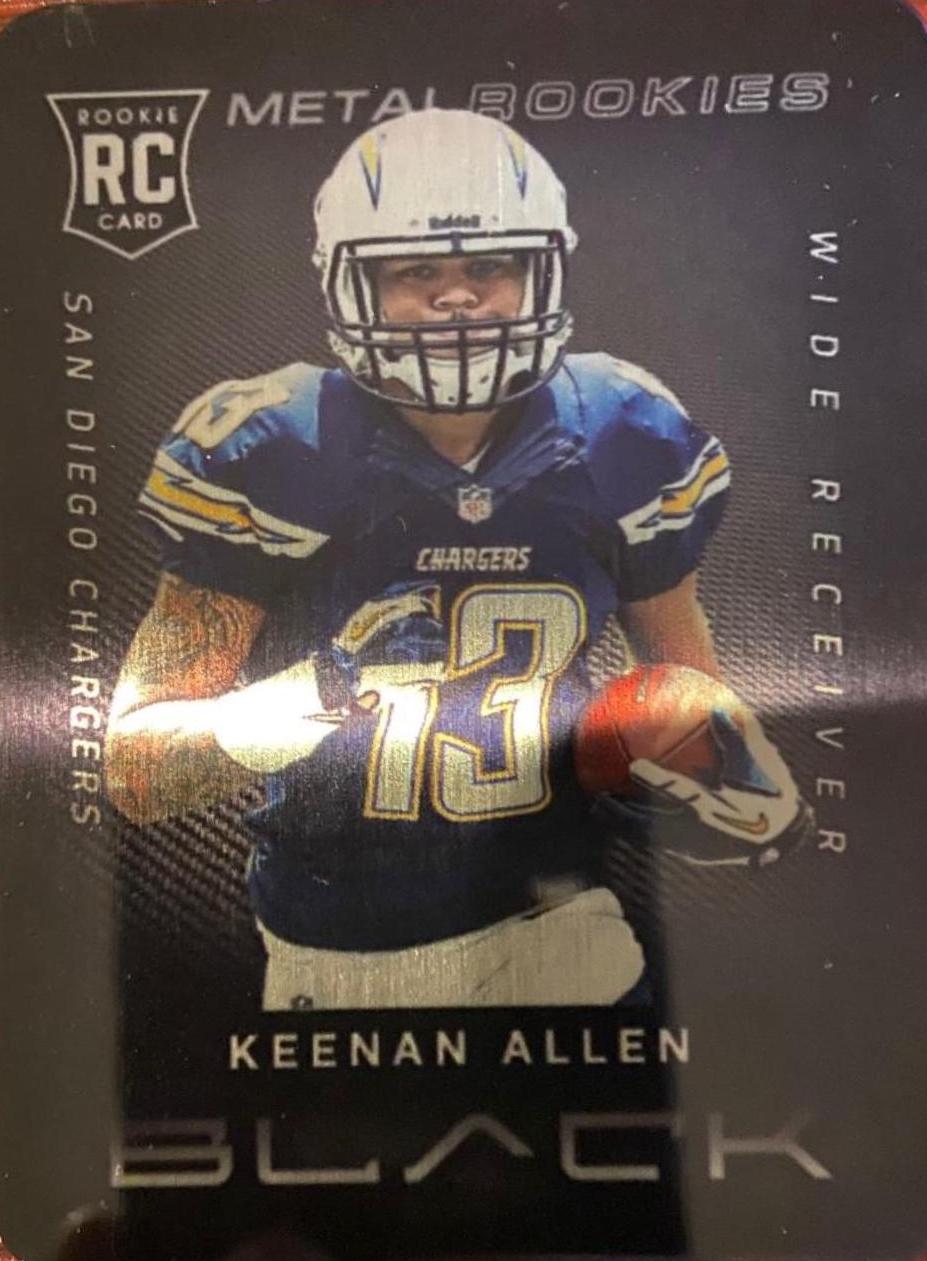 Keenan Allen #17 Football Cards 2013 Panini Black Metal Rookies