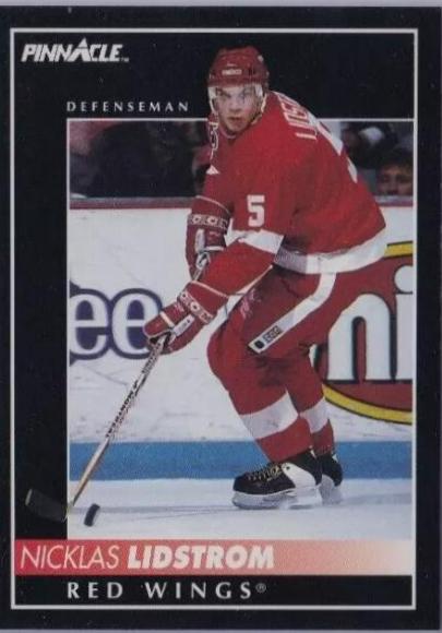 Nicklas Lidstrom #8 Hockey Cards 1992 Pinnacle
