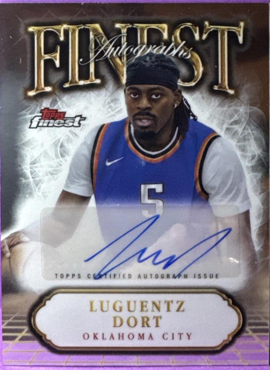 Luguentz Dort #FA-LD 2024 Topps Finest Autograph Basketball